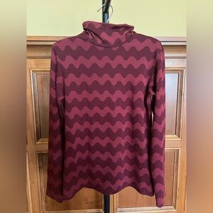 Marimekko x Uniqlo Turtleneck Women’s HEATTECH Long Sleeves Dark Red Size M
